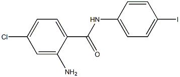 2-amino-4-chloro-N-(4-iodophenyl)benzamide Struktur