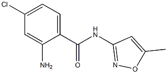 2-amino-4-chloro-N-(5-methylisoxazol-3-yl)benzamide Struktur