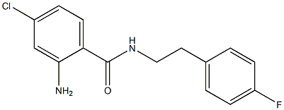 2-amino-4-chloro-N-[2-(4-fluorophenyl)ethyl]benzamide Struktur