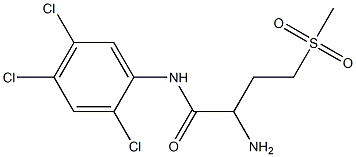 2-amino-4-methanesulfonyl-N-(2,4,5-trichlorophenyl)butanamide Struktur