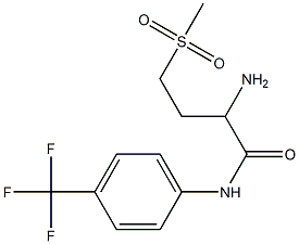 2-amino-4-methanesulfonyl-N-[4-(trifluoromethyl)phenyl]butanamide Struktur