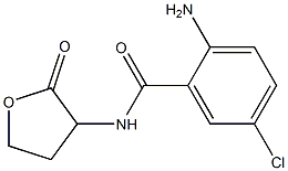 2-amino-5-chloro-N-(2-oxooxolan-3-yl)benzamide Struktur