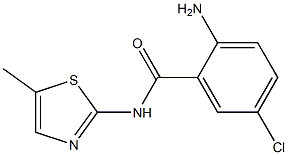 2-amino-5-chloro-N-(5-methyl-1,3-thiazol-2-yl)benzamide Struktur