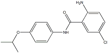 2-amino-5-chloro-N-[4-(propan-2-yloxy)phenyl]benzamide Struktur