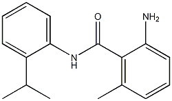 2-amino-6-methyl-N-[2-(propan-2-yl)phenyl]benzamide Struktur