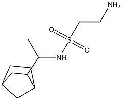 2-amino-N-(1-{bicyclo[2.2.1]heptan-2-yl}ethyl)ethane-1-sulfonamide Struktur