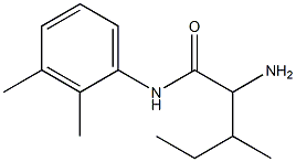 2-amino-N-(2,3-dimethylphenyl)-3-methylpentanamide Struktur