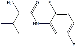 2-amino-N-(2,5-difluorophenyl)-3-methylpentanamide Struktur