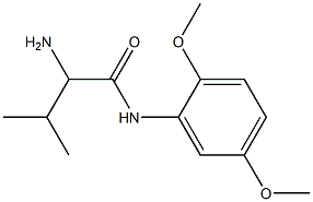 2-amino-N-(2,5-dimethoxyphenyl)-3-methylbutanamide Struktur