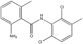 2-amino-N-(2,6-dichloro-3-methylphenyl)-6-methylbenzamide Struktur