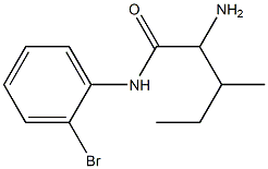 2-amino-N-(2-bromophenyl)-3-methylpentanamide Struktur