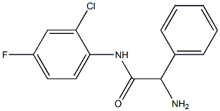 2-amino-N-(2-chloro-4-fluorophenyl)-2-phenylacetamide Struktur