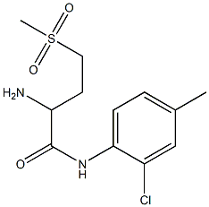 2-amino-N-(2-chloro-4-methylphenyl)-4-methanesulfonylbutanamide Struktur