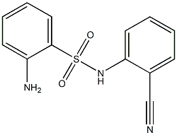 2-amino-N-(2-cyanophenyl)benzenesulfonamide Struktur