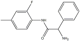 2-amino-N-(2-fluoro-4-methylphenyl)-2-phenylacetamide Struktur