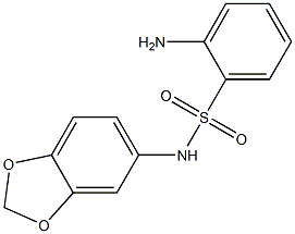 2-amino-N-(2H-1,3-benzodioxol-5-yl)benzene-1-sulfonamide Struktur