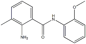 2-amino-N-(2-methoxyphenyl)-3-methylbenzamide Struktur