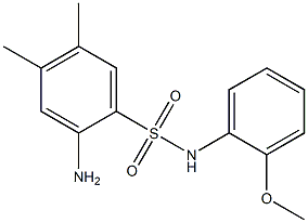 2-amino-N-(2-methoxyphenyl)-4,5-dimethylbenzene-1-sulfonamide Struktur