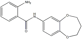 2-amino-N-(3,4-dihydro-2H-1,5-benzodioxepin-7-yl)benzamide Struktur