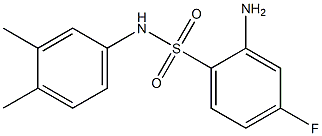 2-amino-N-(3,4-dimethylphenyl)-4-fluorobenzene-1-sulfonamide Struktur