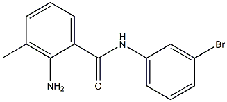 2-amino-N-(3-bromophenyl)-3-methylbenzamide Struktur