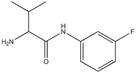 2-amino-N-(3-fluorophenyl)-3-methylbutanamide Struktur