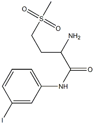 2-amino-N-(3-iodophenyl)-4-methanesulfonylbutanamide Struktur