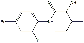 2-amino-N-(4-bromo-2-fluorophenyl)-3-methylpentanamide Struktur