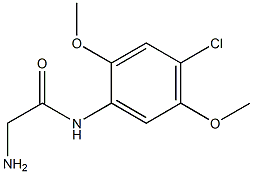 2-amino-N-(4-chloro-2,5-dimethoxyphenyl)acetamide Struktur