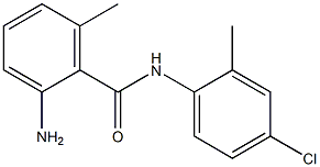 2-amino-N-(4-chloro-2-methylphenyl)-6-methylbenzamide Struktur