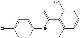 2-amino-N-(4-chlorophenyl)-6-methylbenzamide Struktur