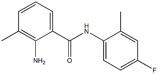 2-amino-N-(4-fluoro-2-methylphenyl)-3-methylbenzamide Struktur