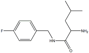 2-amino-N-(4-fluorobenzyl)-4-methylpentanamide Struktur