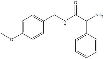 2-amino-N-(4-methoxybenzyl)-2-phenylacetamide Struktur