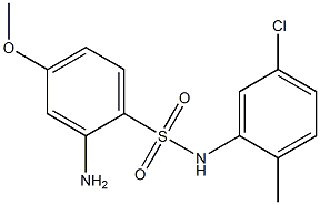 2-amino-N-(5-chloro-2-methylphenyl)-4-methoxybenzene-1-sulfonamide Struktur