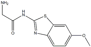 2-amino-N-(6-methoxy-1,3-benzothiazol-2-yl)acetamide Struktur