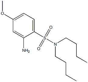 2-amino-N,N-dibutyl-4-methoxybenzene-1-sulfonamide Struktur