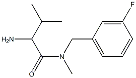 2-amino-N-[(3-fluorophenyl)methyl]-N,3-dimethylbutanamide Struktur