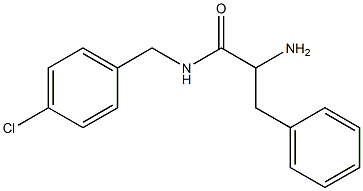 2-amino-N-[(4-chlorophenyl)methyl]-3-phenylpropanamide Struktur