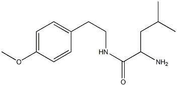 2-amino-N-[2-(4-methoxyphenyl)ethyl]-4-methylpentanamide Struktur