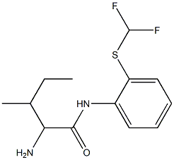 2-amino-N-{2-[(difluoromethyl)thio]phenyl}-3-methylpentanamide Struktur