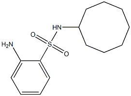 2-amino-N-cyclooctylbenzene-1-sulfonamide Struktur