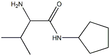 2-amino-N-cyclopentyl-3-methylbutanamide Struktur