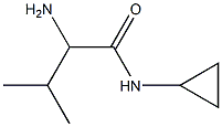 2-amino-N-cyclopropyl-3-methylbutanamide Struktur