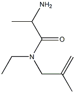 2-amino-N-ethyl-N-(2-methylprop-2-enyl)propanamide Struktur