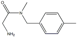 2-amino-N-methyl-N-[(4-methylphenyl)methyl]acetamide Struktur