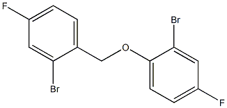 2-bromo-1-(2-bromo-4-fluorophenoxymethyl)-4-fluorobenzene Struktur