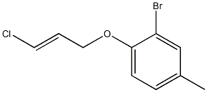 2-bromo-1-[(3-chloroprop-2-en-1-yl)oxy]-4-methylbenzene Struktur