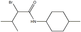 2-bromo-3-methyl-N-(4-methylcyclohexyl)butanamide Struktur