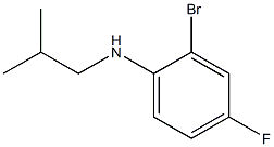 2-bromo-4-fluoro-N-(2-methylpropyl)aniline Struktur